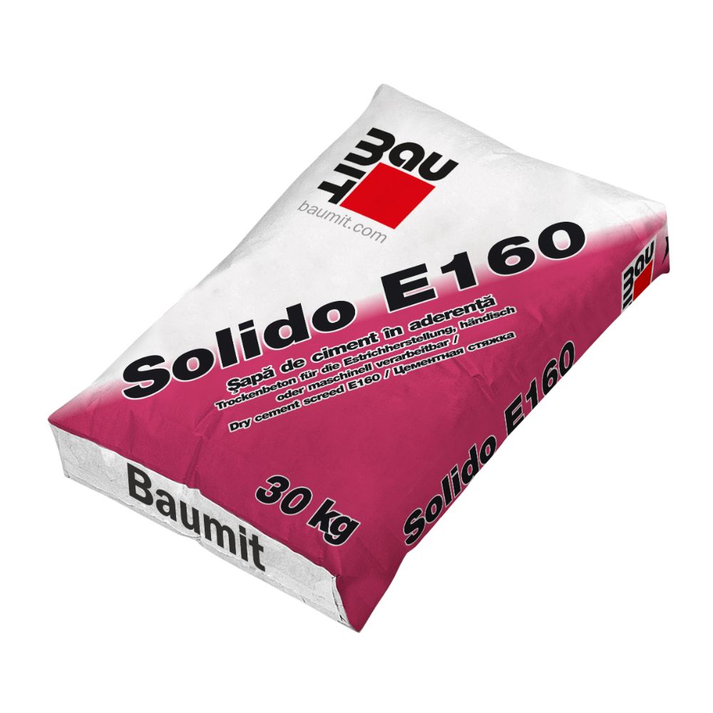Oferte la Sapa de ciment cu aplicare manuala si mecanizata Baumit Solido E160,  30 kg