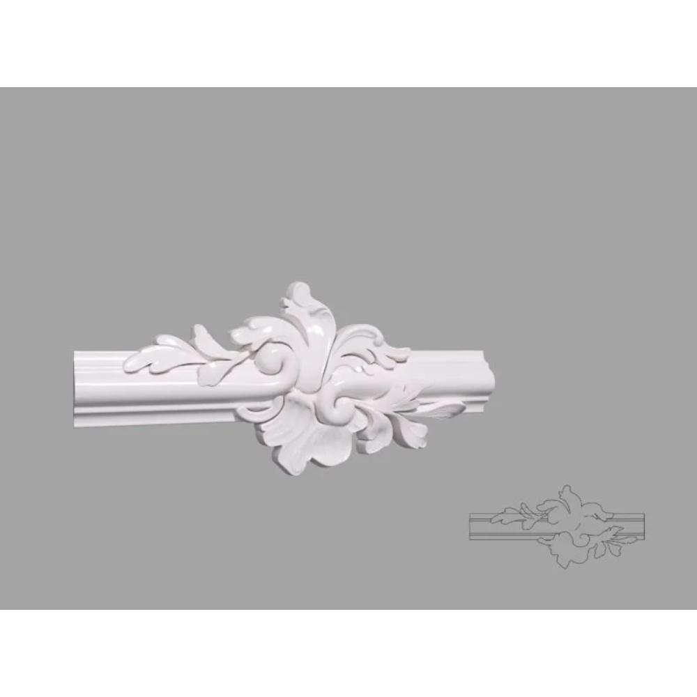 Oferte la Brau decorativ de interior BR01, poliuretan, 110 x 20 x 2300 mm