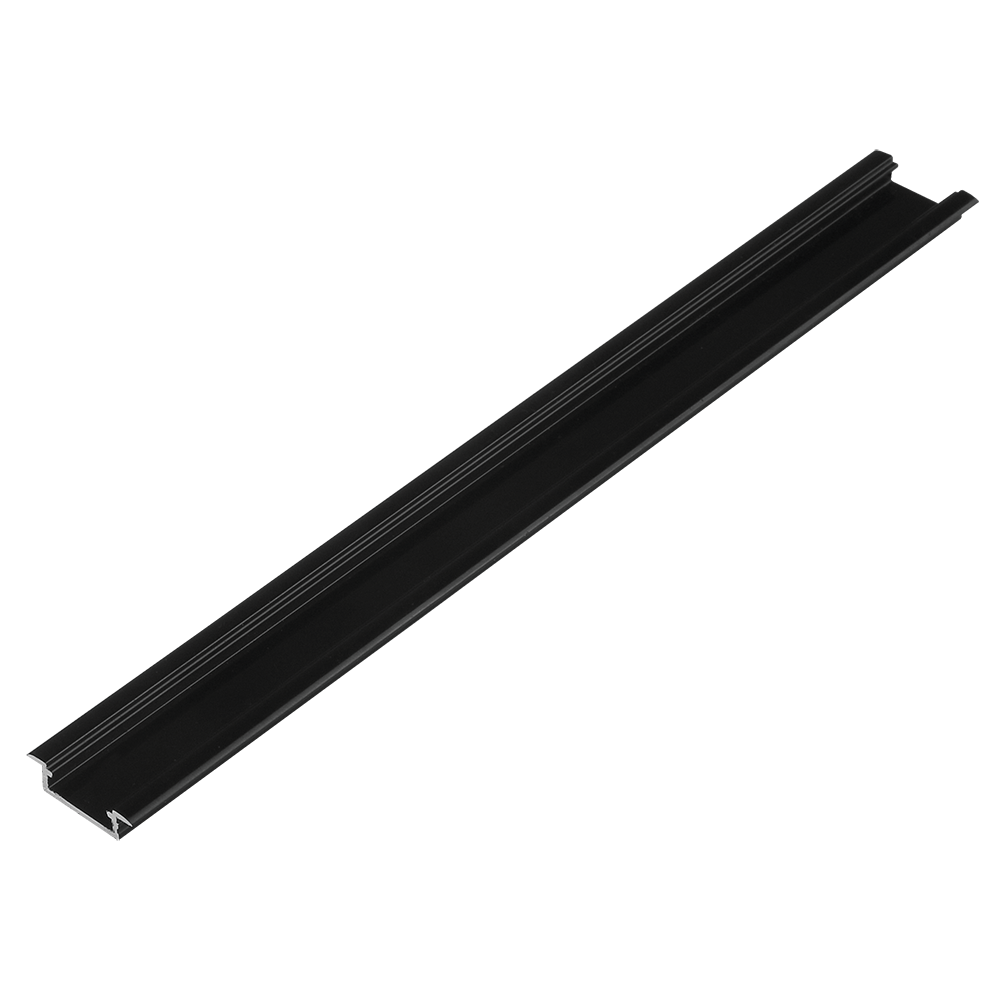 Oferte la Profil aluminiu banda LED LL-03, incastrat, negru, 16 x 3000 mm