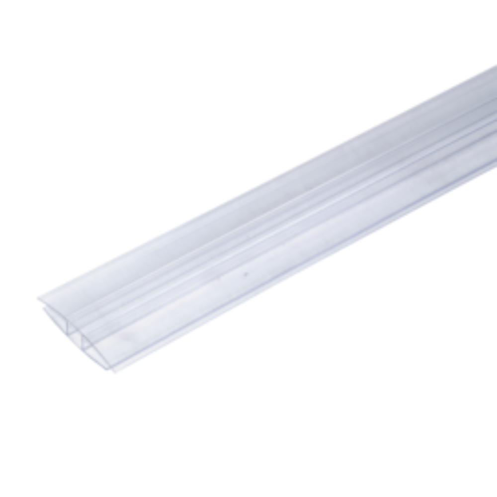 Oferte la Profil H policarbonat Carboplak, transparent, grosime 8 mm, 6 m
