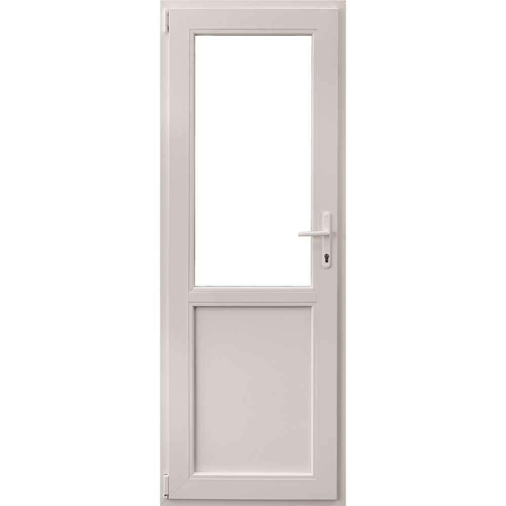 Oferte la Usa PVC tehnica, alb, 76 x 204 cm, stanga, geam 2/3