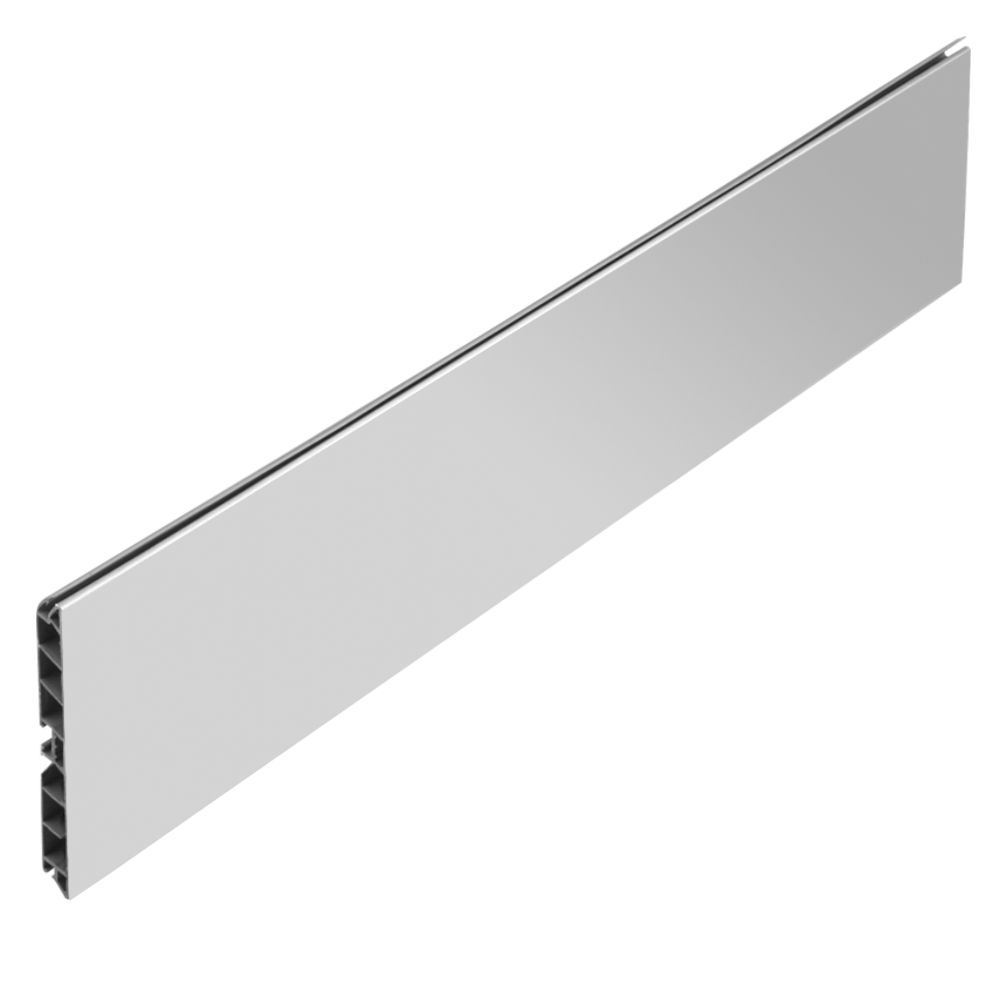 Oferte la Plinta din PVC cu finisaj aluminiu lucios, L 4 m, H 100 mm