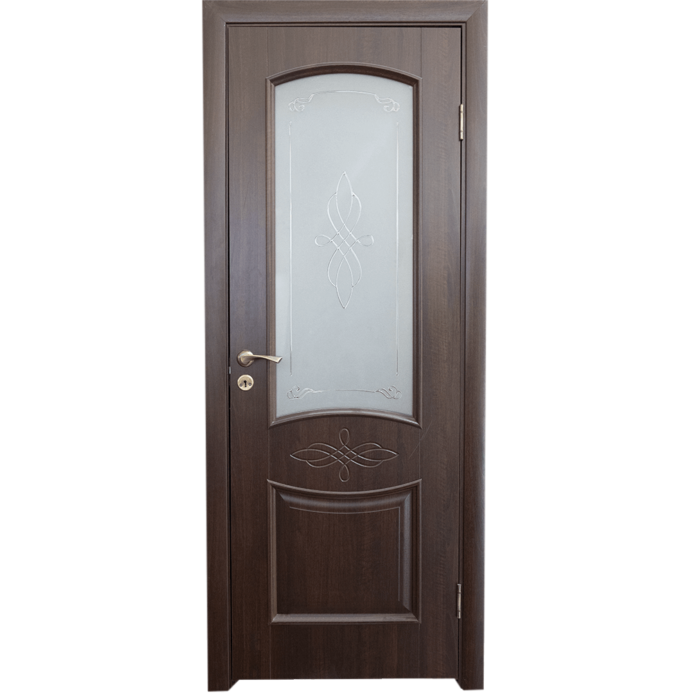 Oferte la Usa interior celulara Dona, reversibila, MDF, castan, toc fix, 200 x 70 x 3.4 cm