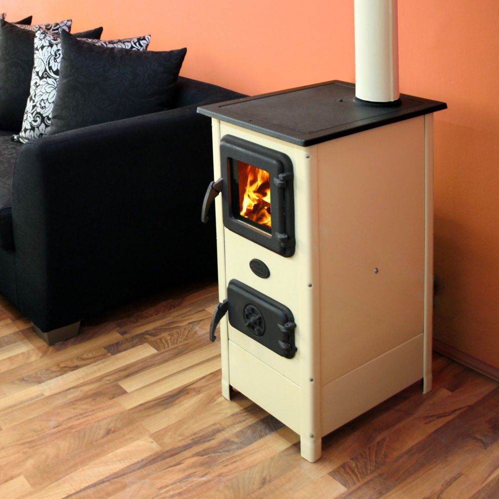 Oferte la Soba Hera, incalzire pe lemne, crem, 7 kw