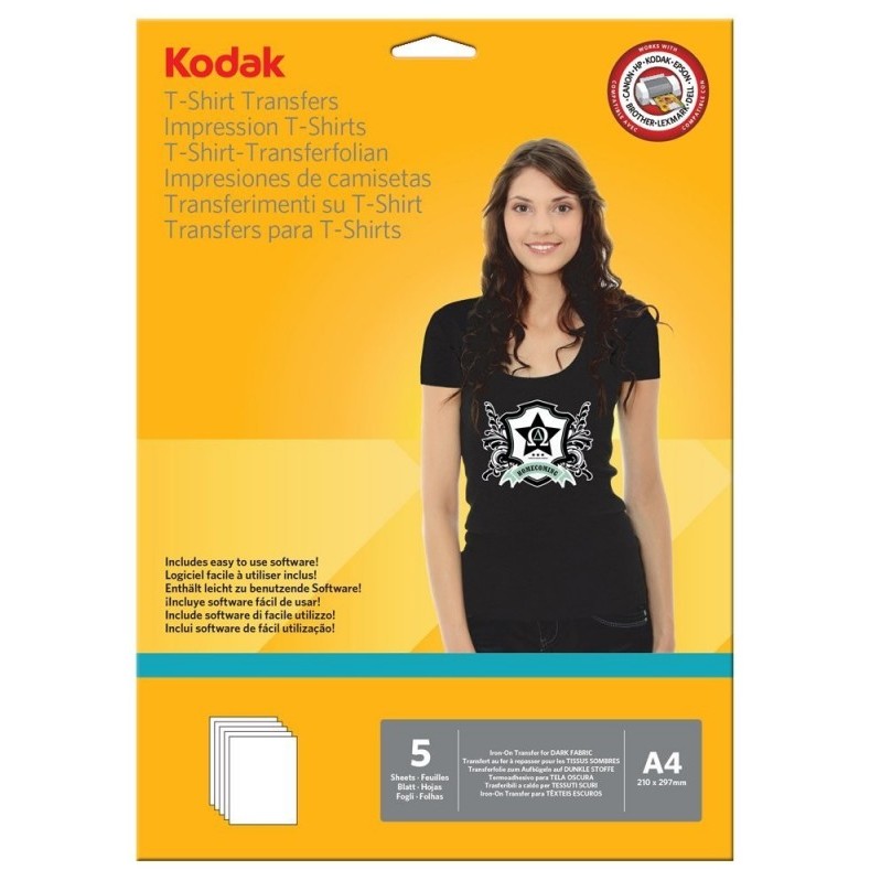 Oferte la Hartie transfer termic 5 coli A4 pentru textile negre