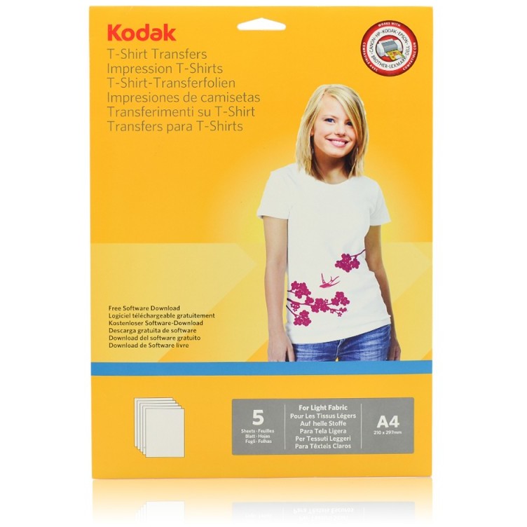 Oferte la Hartie transfer termic 5 coli A4 pentru textile albe