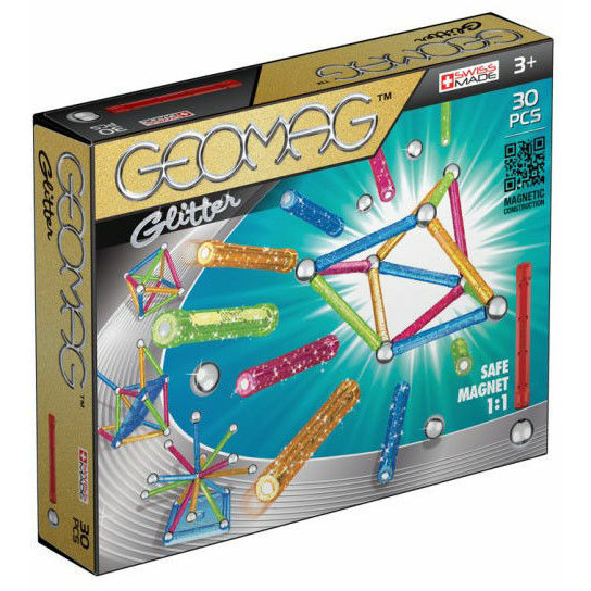 Oferte la Set de constructie magnetic Glitter 30 Piese 3 Ani+