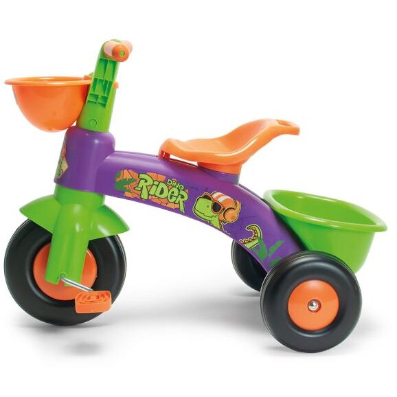 Oferte la Tricicleta cu Pedale pentru Copii Dino Rider Inspirata din Desenele cu Dinozauri 1-3 Ani