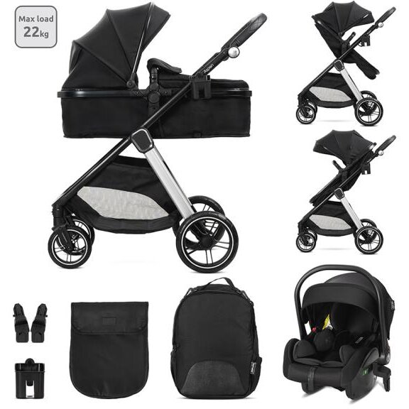 Oferte la Carucior 3in1 Aspen 0 - 4 Ani Maxim 22KG Negru