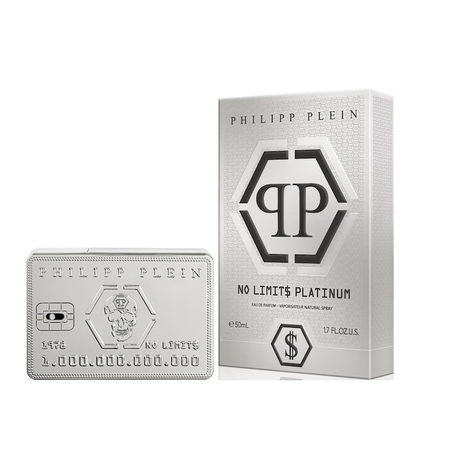 Oferte la Philipp Plein No Limit$ Platinum Apa de Parfum, Barbati (Gramaj: 50 ml)