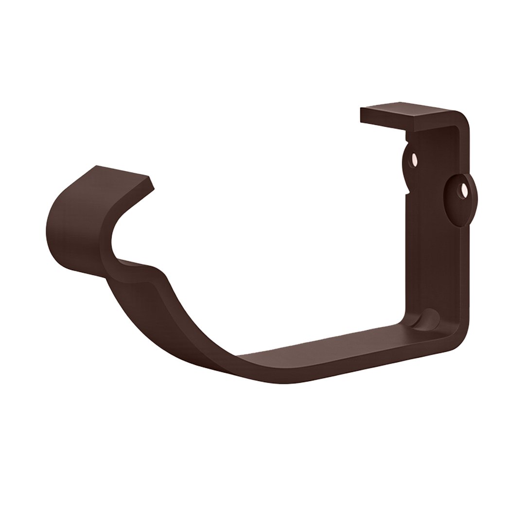 Oferte la Carlig aplicat jgheab metalic, 125/88 mm, maro RAL 8017