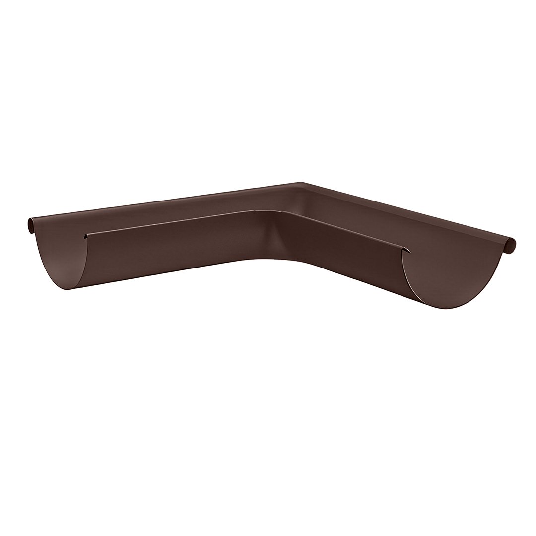 Oferte la Coltar exterior jgheab metalic, 125/88 mm, maro RAL 8017