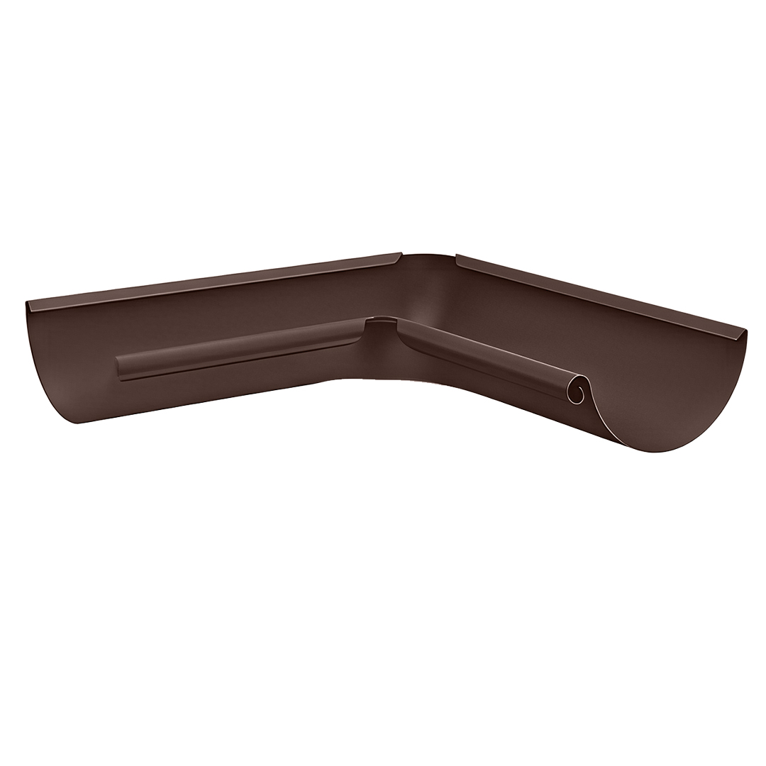 Oferte la Coltar interior jgheab, tabla otel, 125 mm, maro RAL 8017
