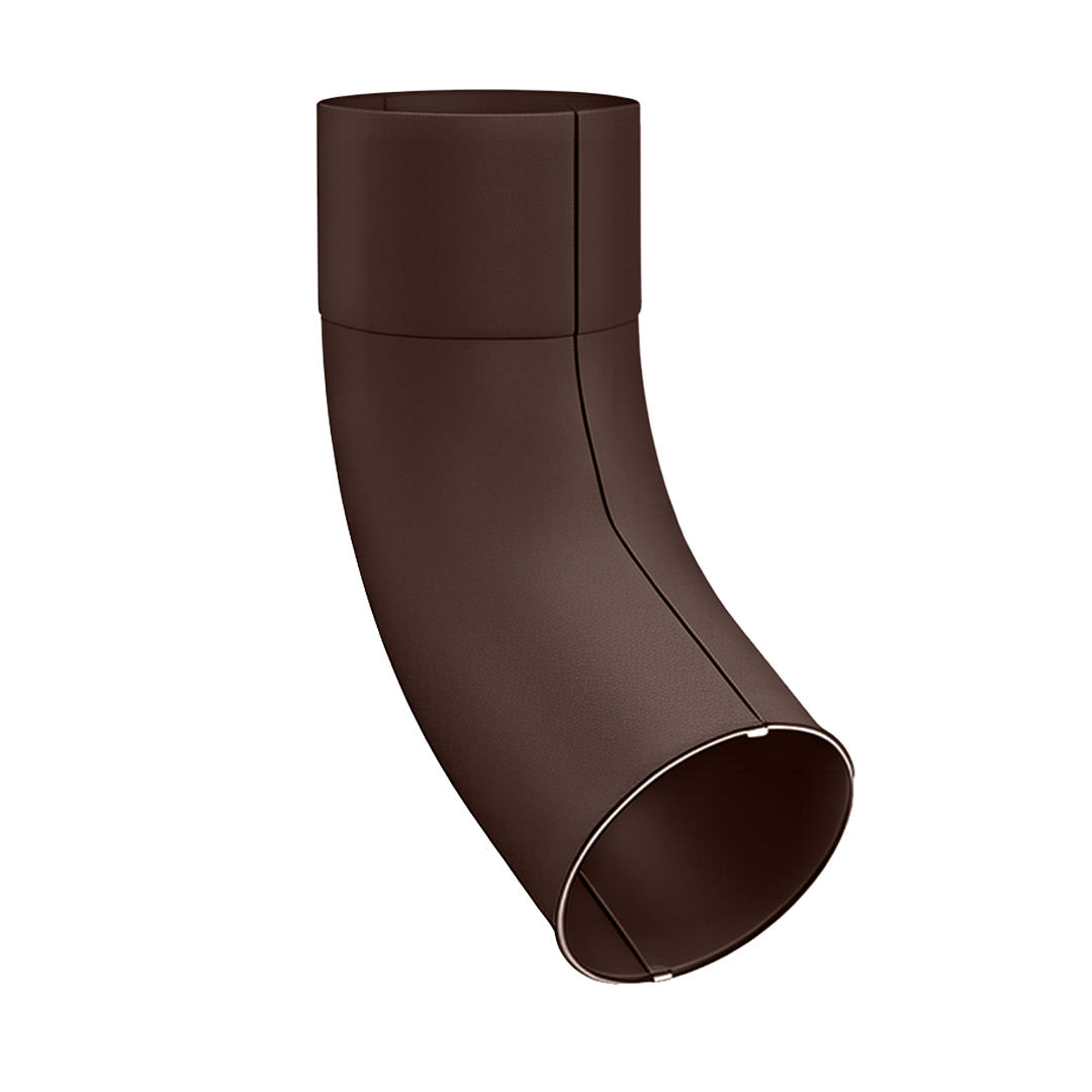 Cot evacuare metalic, 88 mm, maro RAL 8017