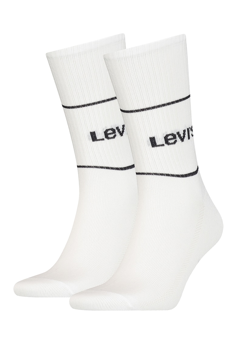 Oferte la Set de sosete lungi unisex - 2 perechi - Alb