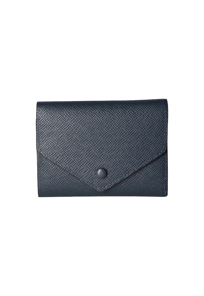 Oferte la Portofel de piele cu clapa si aspect texturat 25577 - Albastru