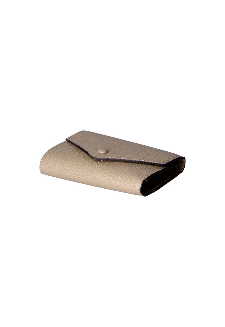 Oferte la Portofel de piele cu clapa si aspect texturat 25577 - Maro taupe