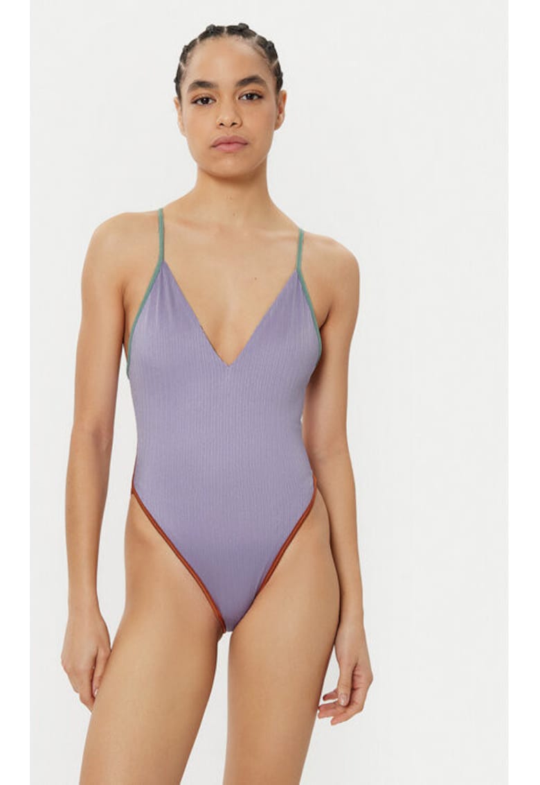 Costum de baie dama - 305166487 - Poliamida - Violet - Violet