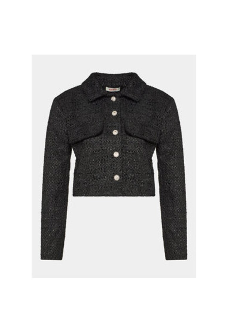 Sacou dama - 303890889 - Poliester - Negru - Negru