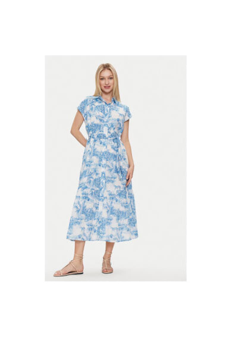 Rochie dama - 303756888 - Bumbac - Albastru - Albastru