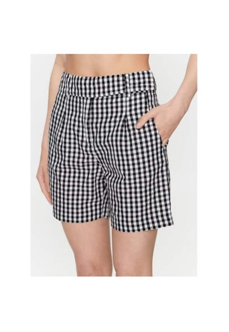 Pantaloni dama - 302121489 - Bumbac/In - Negru - Negru