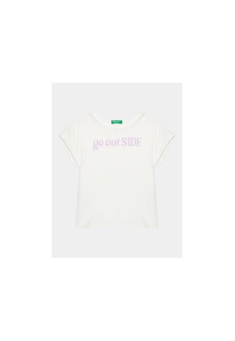 Tricou fete - 302093182 - Bumbac - Alb - Alb