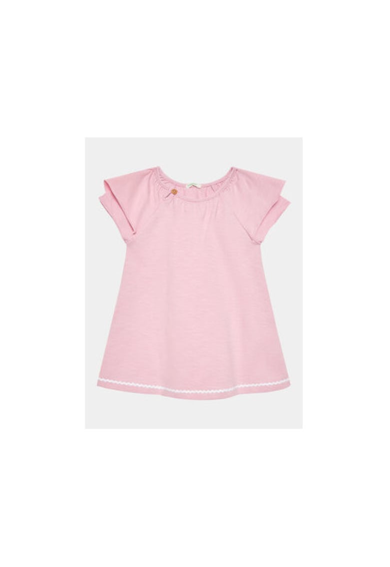 Rochie fete - 302102198 - Bumbac - Roz - Roz