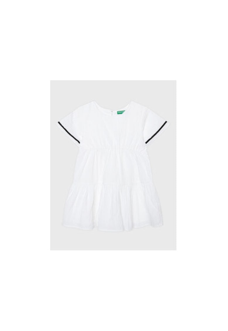 Rochie fete - 301771630 - Bumbac - Alb - Alb