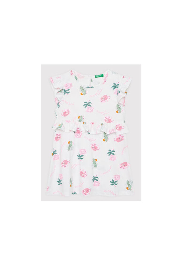 Rochie fete - 300129784 - Bumbac - Alb - Alb