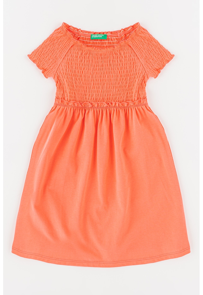 Oferte la Rochie de plaja cu insertii elastice - Coral