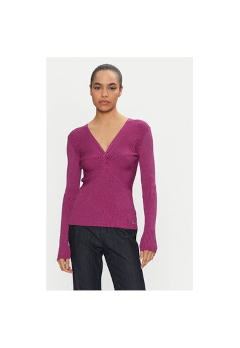 Pulover dama - 304776540 - Viscoza/Nylon - Roz - Roz