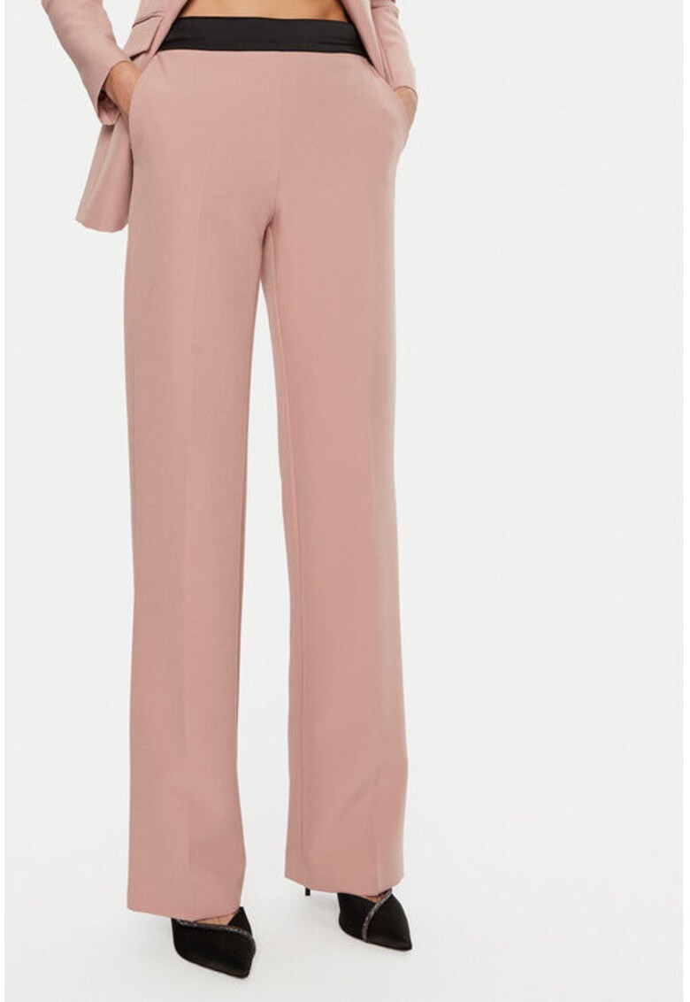 Oferte la Pantaloni dama -  304776618 - Poliester - Roz - Roz