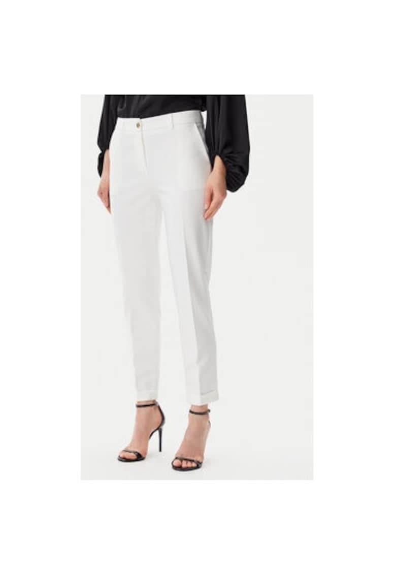 Pantaloni dama - 305290939 - Poliester - Bej - Bej