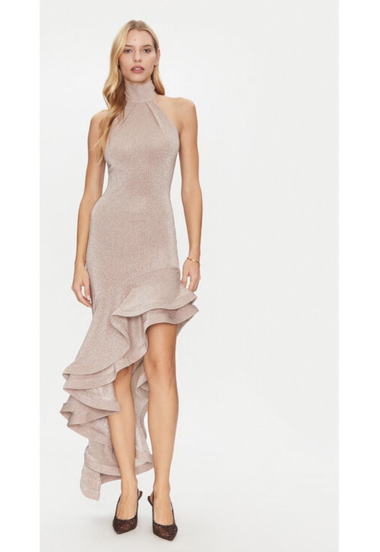 Rochie dama - 305172624 - Poliester/Poliamida/Elastan - Auriu - Auriu