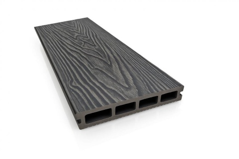 Oferte la Placa deck terasa WPC 3D  tip pardoseala/dusumea WPC  145×25 mm  gri antracit lemn  60-101