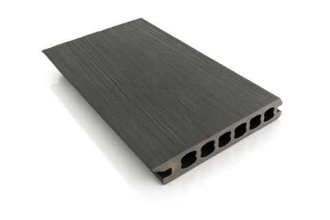 Oferte la Placa deck terasa WPC PREMIUM  tip pardoseala/dusumea WPC  placa co extrudata  145x22mm  gri lemn  model No Gap