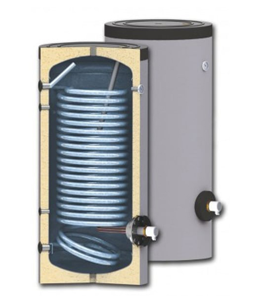 Oferte la Boiler pentru pentru pompe de caldura Sunsystem SWP N 150 litri cu o serpentina pentru conectarea la sisteme solare de incalzire si sisteme cu pompe de caldura cu multi consumatori