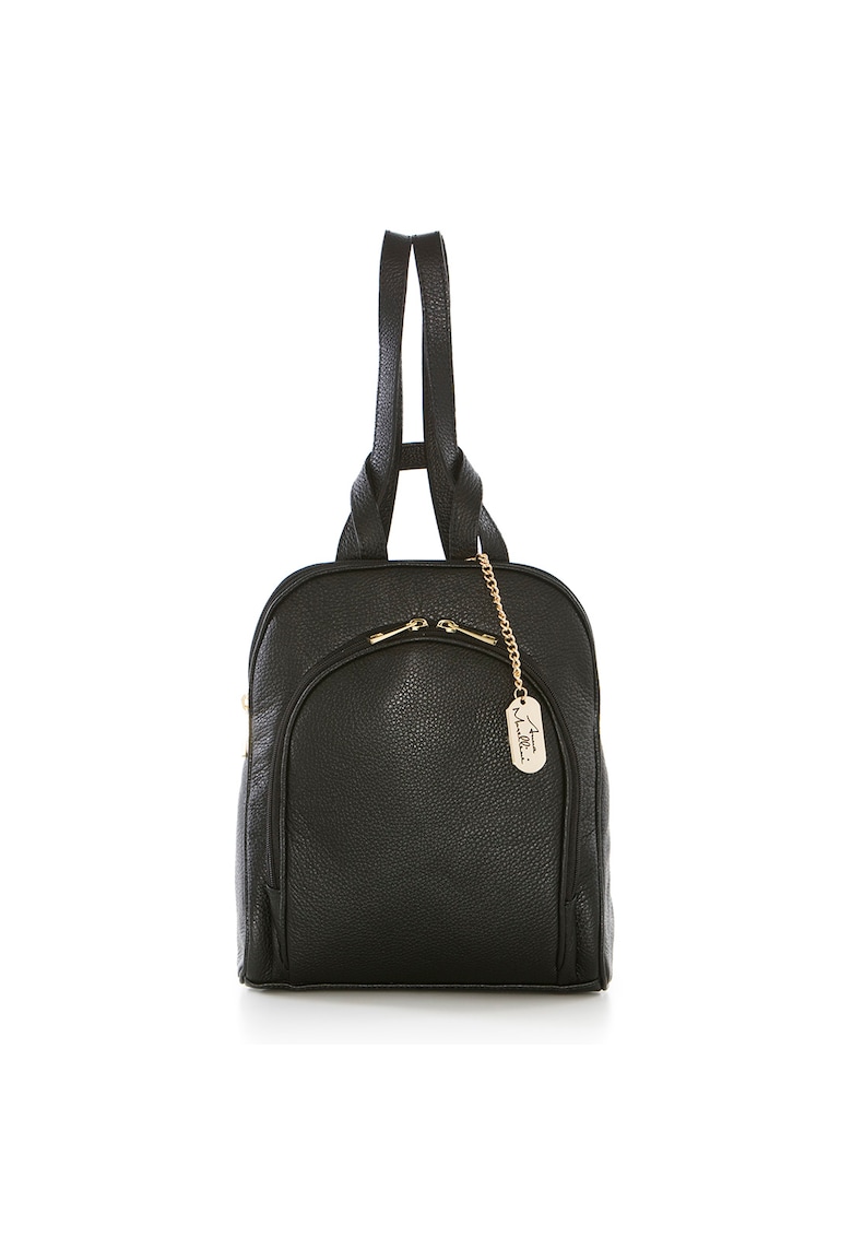 Oferte la Rucsac negru - de Dama -  din piele naturala produsa in Itadwqfxzgqlia WB113230-BLACK (10 - Negru