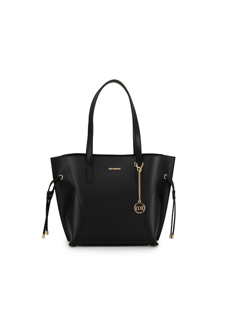 Oferte la Geanta shopper de piele - Negru