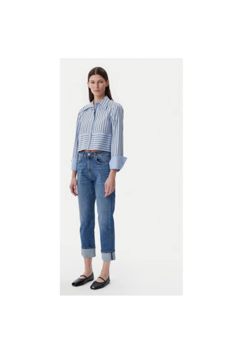 Blugi dama - 305405555 - Bumbac - Albastru - Albastru