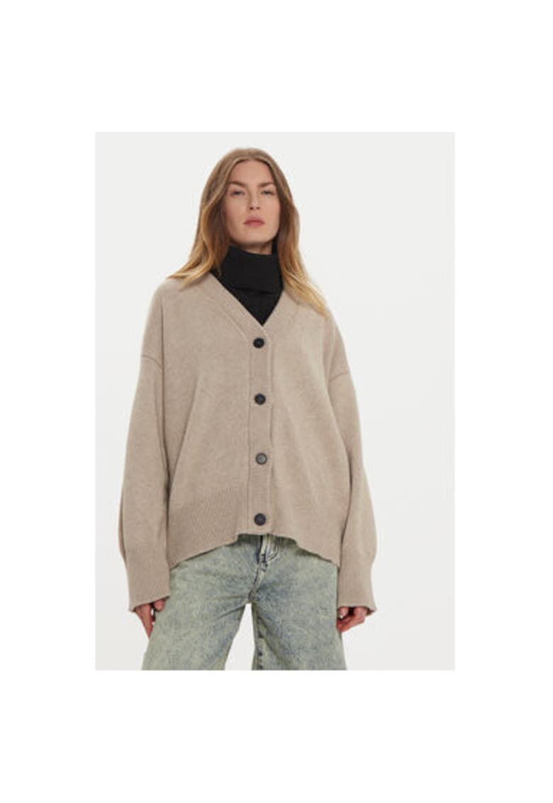 Oferte la Cardigan dama -  304948886 - Viscoza/Poliamida/Lana - One Size INTL - Maro