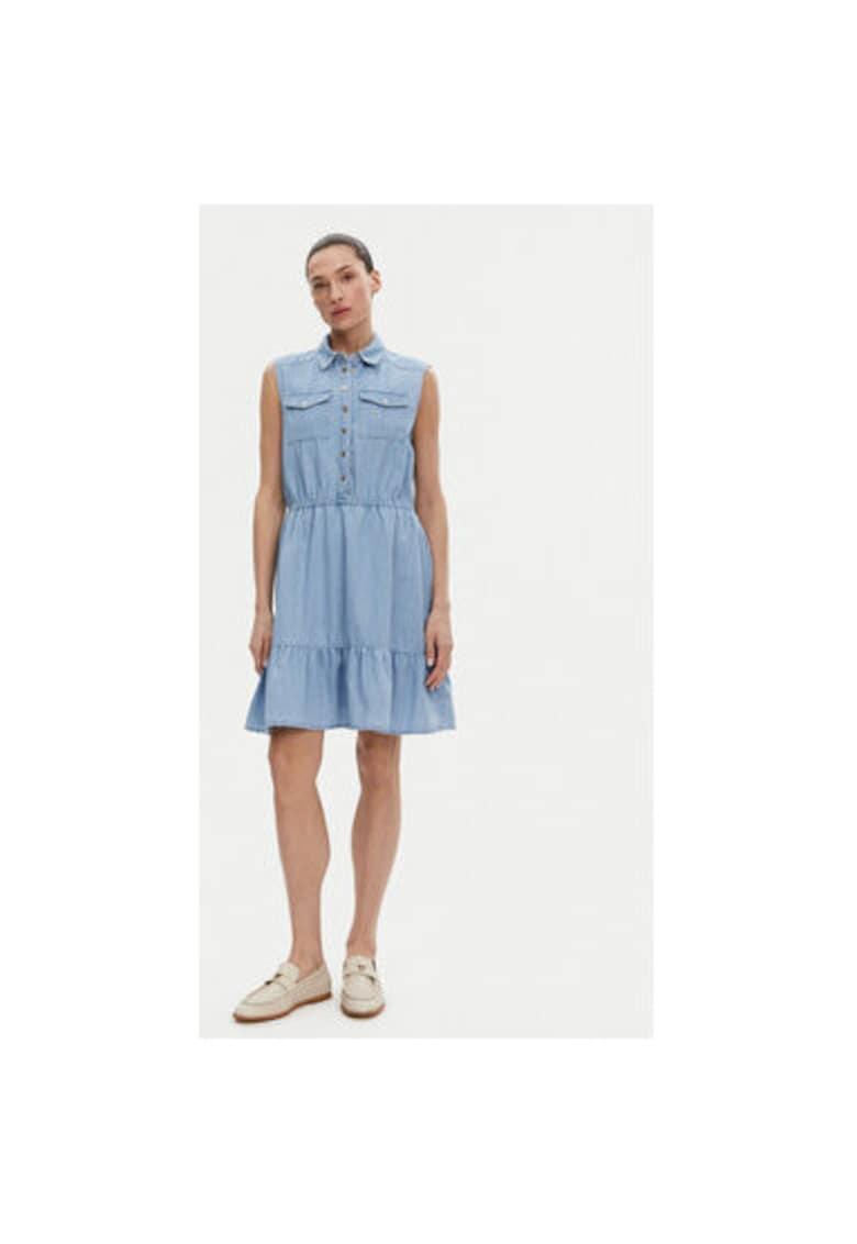 Rochie dama - 305244888 - Bumbac - Albastru - Albastru