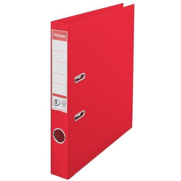 Oferte la Biblioraft A4, plastifiat PP/PP, margine metalica, 50 mm, ESSELTE No. 1 Power - rosu vivida