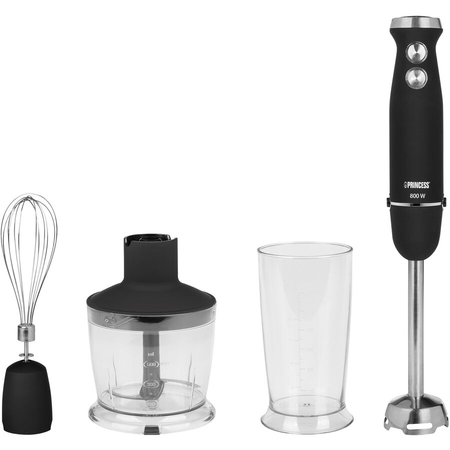Oferte la Blender de Mana 221220 Bol 0.8L Chopper 0.5L 800W Negru