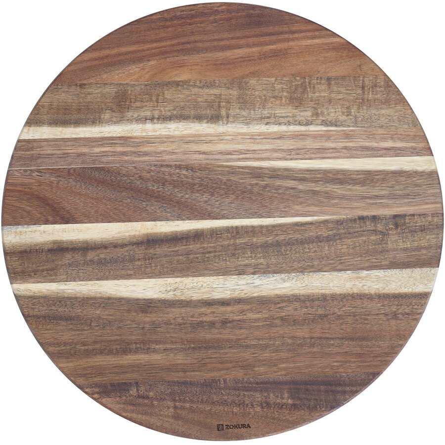 Oferte la Platou Rotativ Z1487 Diametru 40.5CM din Lemn de Acacia Maro