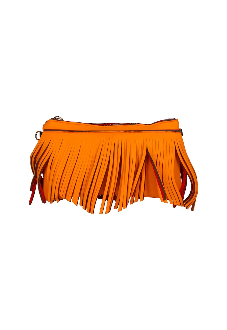 Oferte la Geanta crossbody cu franjuri - Portocaliu