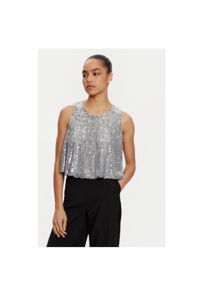 Bluza dama - 305038517 - Poliester - Argintiu - Argintiu