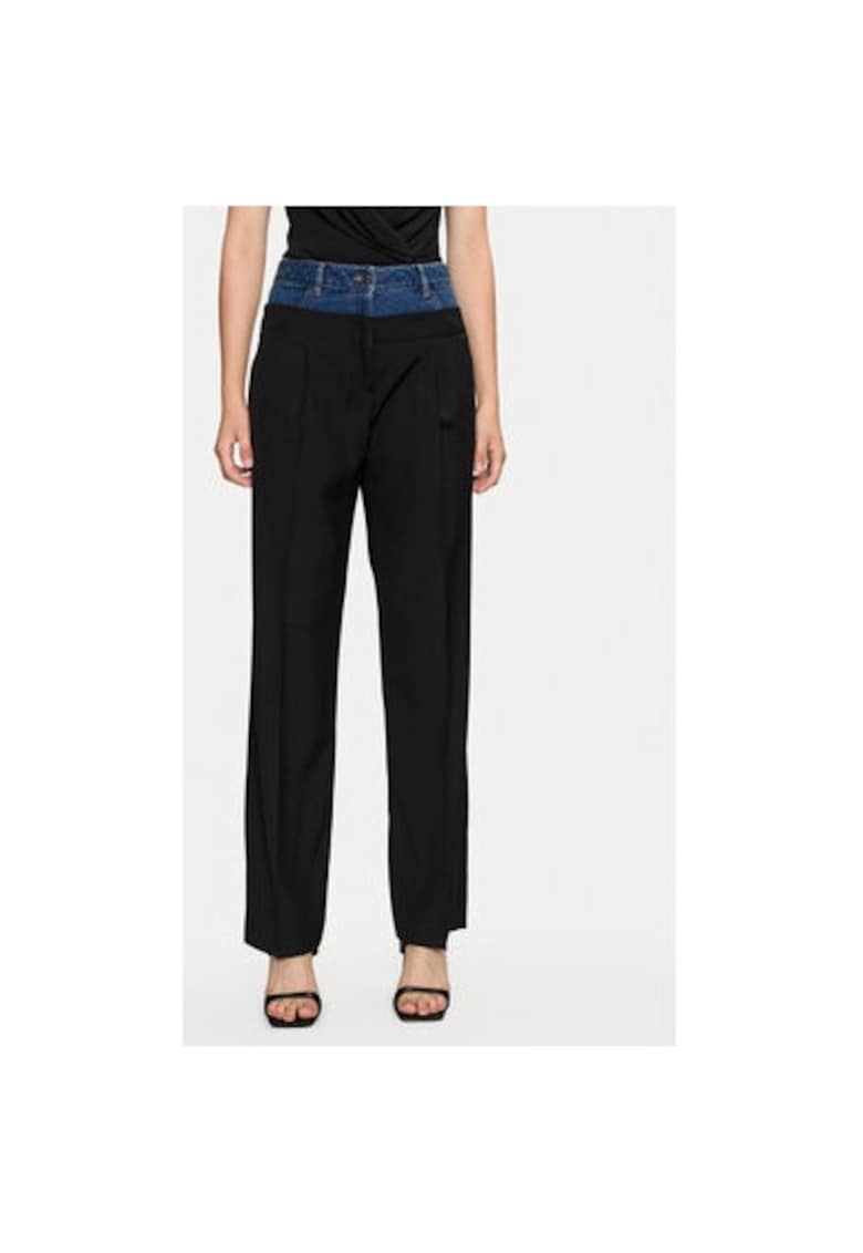 Pantaloni dama - 304280344 - Poliester/Viscoza - Negru - Negru
