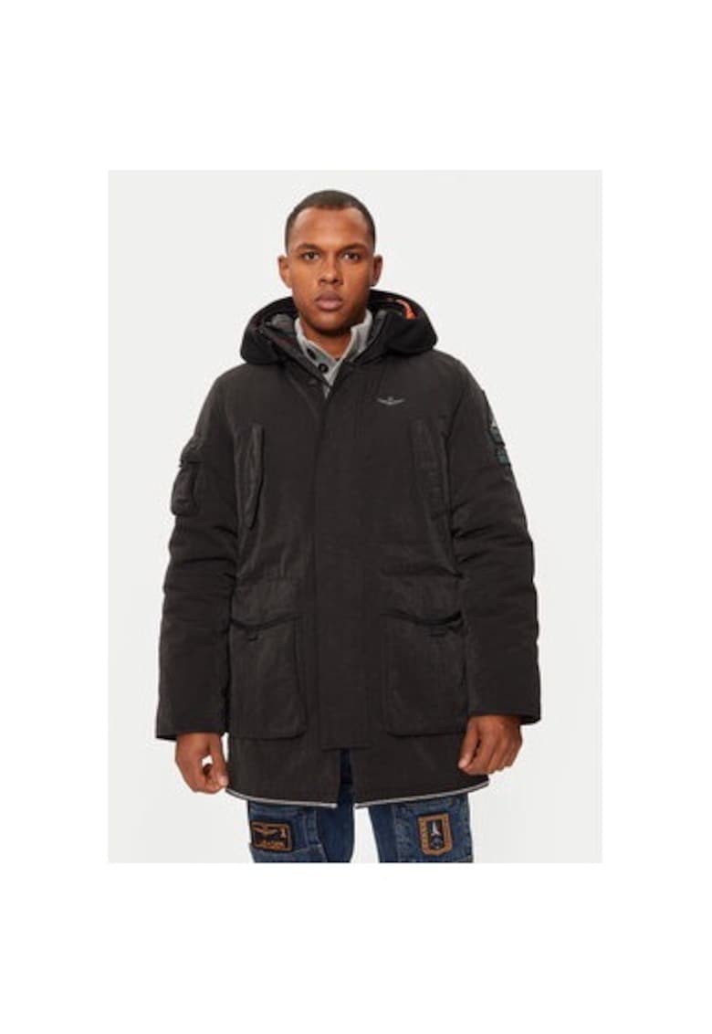 Oferte la Geaca barbati -  304563980 - Bumbac/Poliester - Negru - Negru