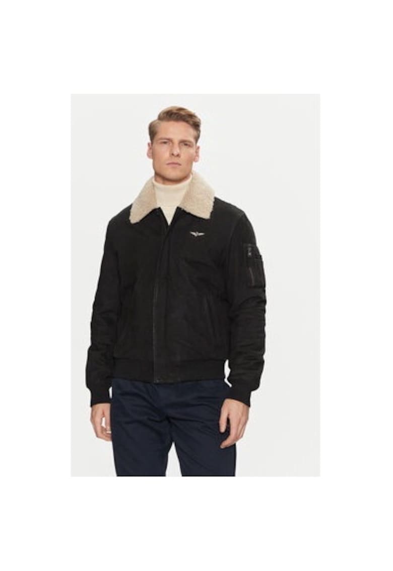 Oferte la Geaca barbati -  304565366 - Piele ecologica - Negru - Negru